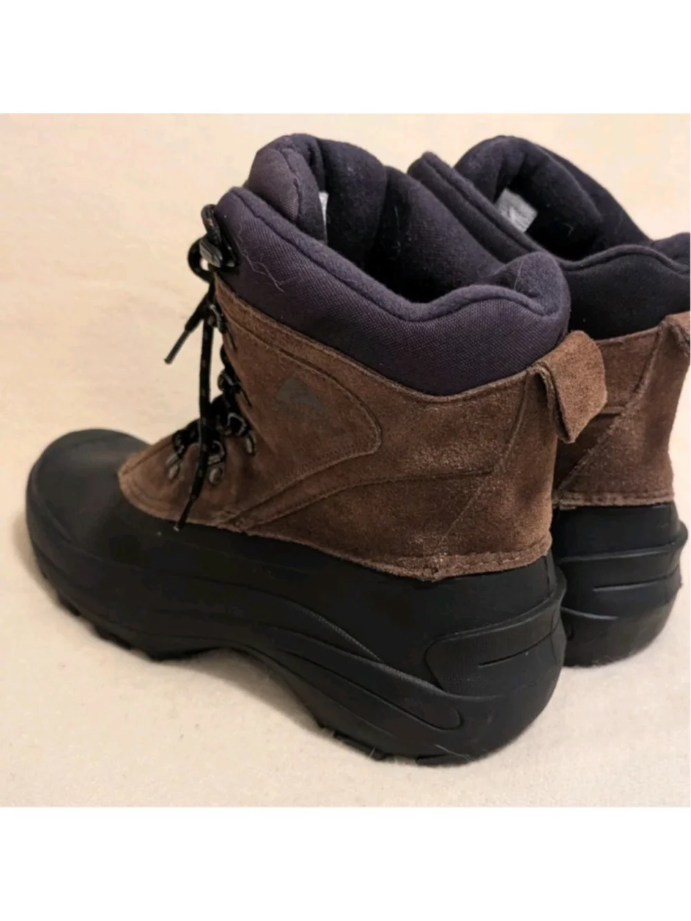 Ozark Trail Thinsulate Winter Pac Boots US Men's Size 11 Black Brown F127
